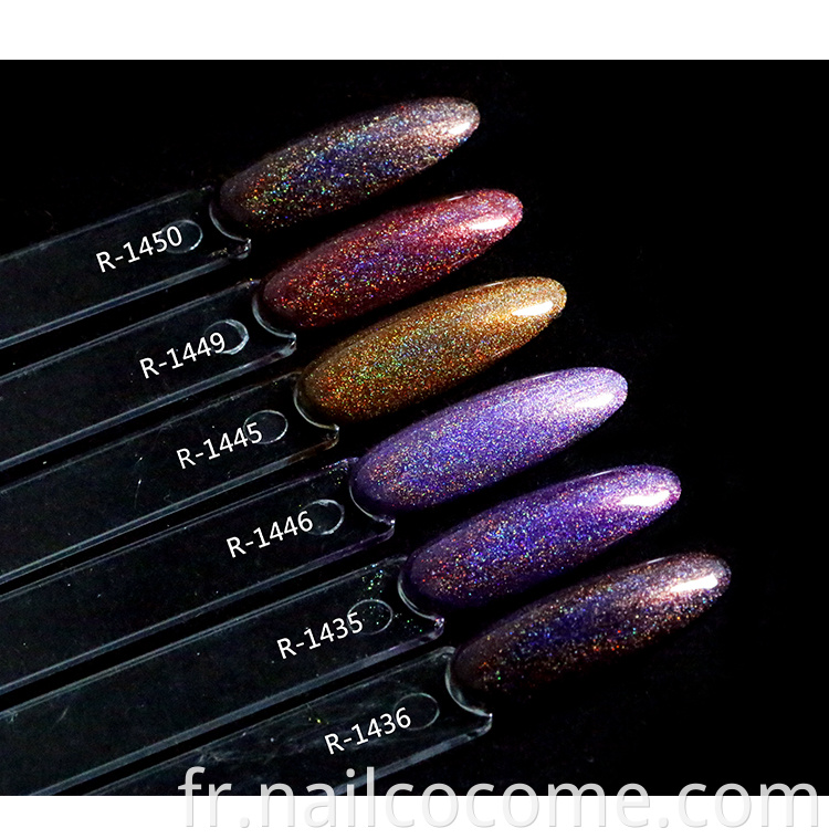 CCO de haute qualité OEM OEM 22 couleurs Rainbow Series UV Gel One Nail Kone Art